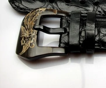 African Ox Horn Buckle 22/24/26mm - Phoenix for Seiko, Panerai, Maranez, Sevenfriday... – image 3